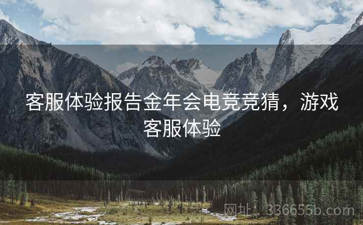 客服体验报告金年会电竞竞猜，游戏客服体验