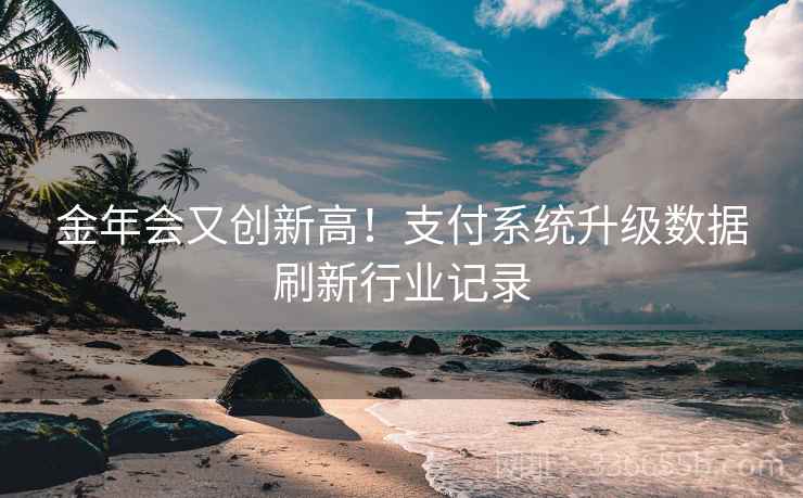 金年会又创新高！支付系统升级数据刷新行业记录