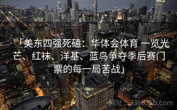 「美东四强死磕：华体会体育 一览光芒、红袜、洋基、蓝鸟争夺季后赛门票的每一局苦战」