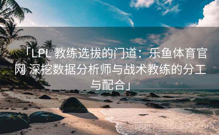 「LPL 教练选拔的门道：乐鱼体育官网 深挖数据分析师与战术教练的分工与配合」