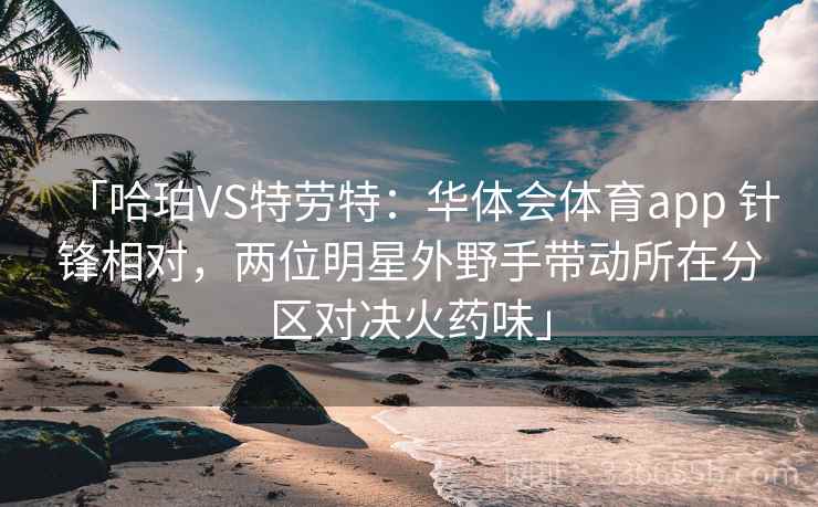 「哈珀VS特劳特：华体会体育app 针锋相对，两位明星外野手带动所在分区对决火药味」
